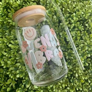 Buenas Vibras glass can